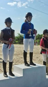 Maeva et Stéphanie, championne et vice championne d'Aquitaine 2018 de Saut d'Obstacle